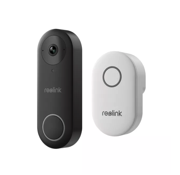 Smart Video Doorbell with Chime, WiFi & PoE, Human Detection, Works with Alexa & Google Assistant